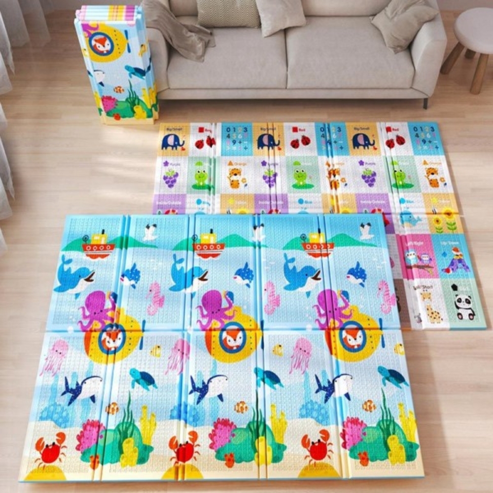 Colchoneta plegable para gatear para bebés