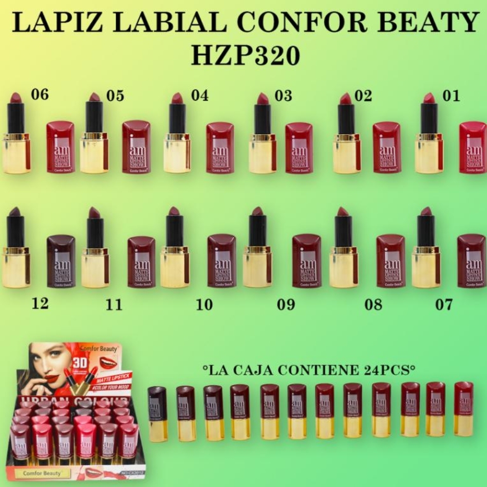 Lápiz labial, 24 piezas/caja