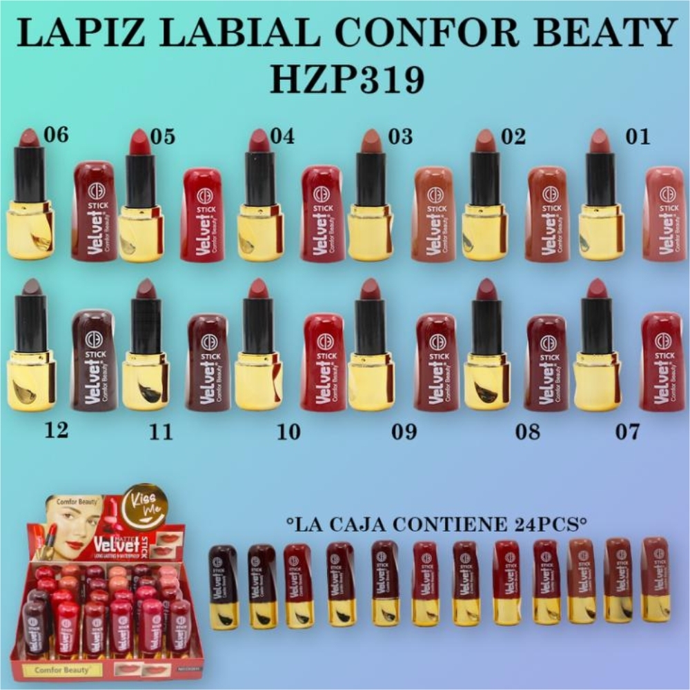 Lápiz labial, 24 piezas/caja