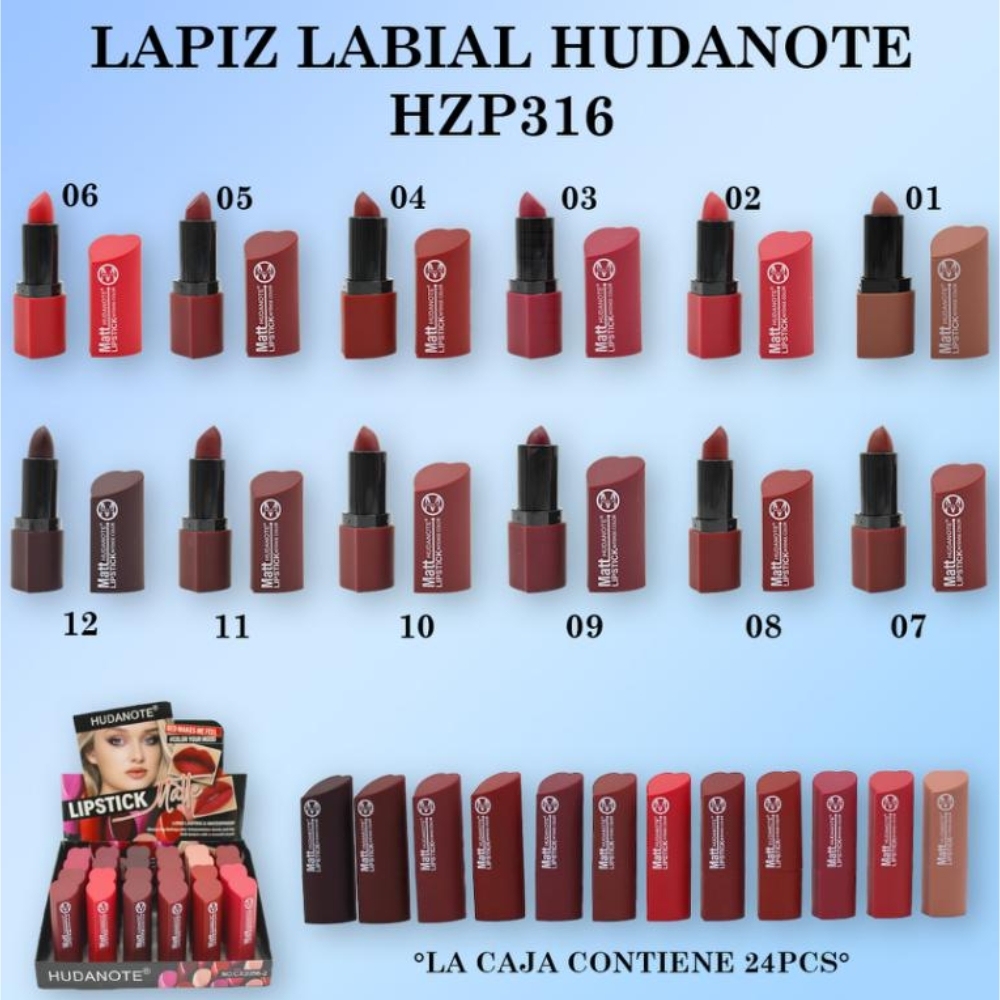 Lápiz labial, 24 piezas/caja