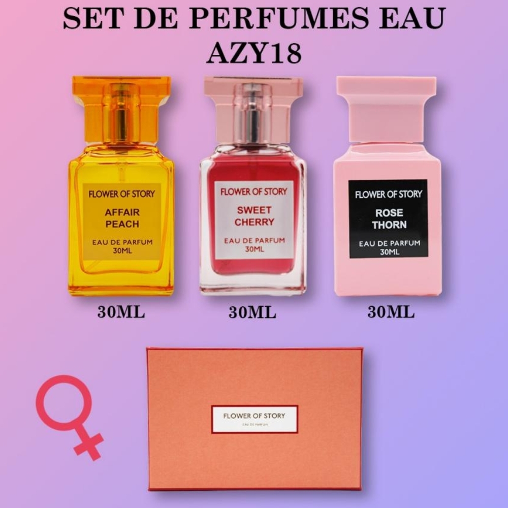 Caja de regalo de perfume, 3 x 30 ml