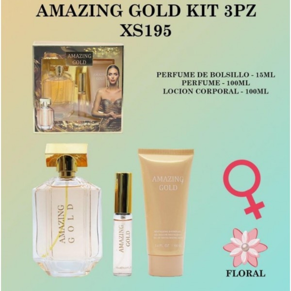 Perfume de 100 ml + Loción corporal de 100 ml + Perfume de 10 ml