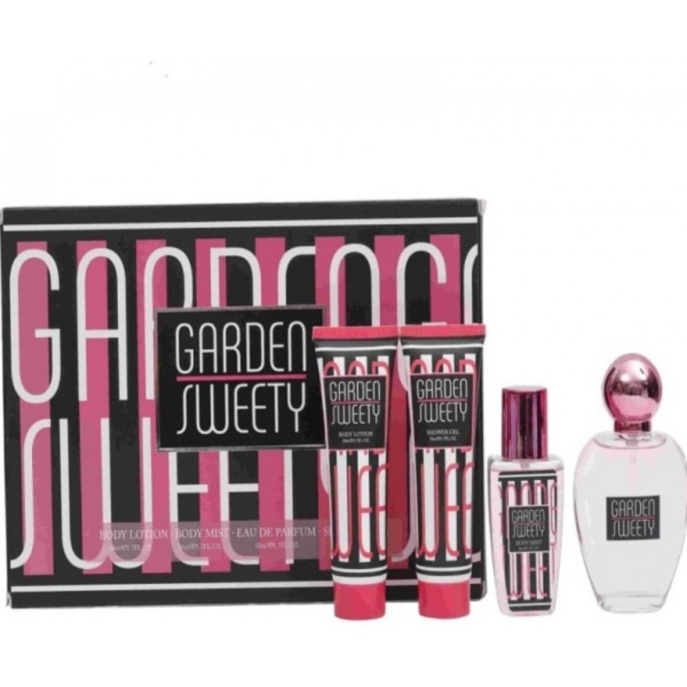 Mujeres: Perfume 50ml + Spray 50ml + Loción corporal 50ml + Gel de ducha 50ml