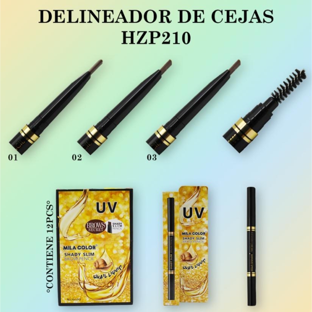 Lápiz de cejas 12 piezas/caja pequeña