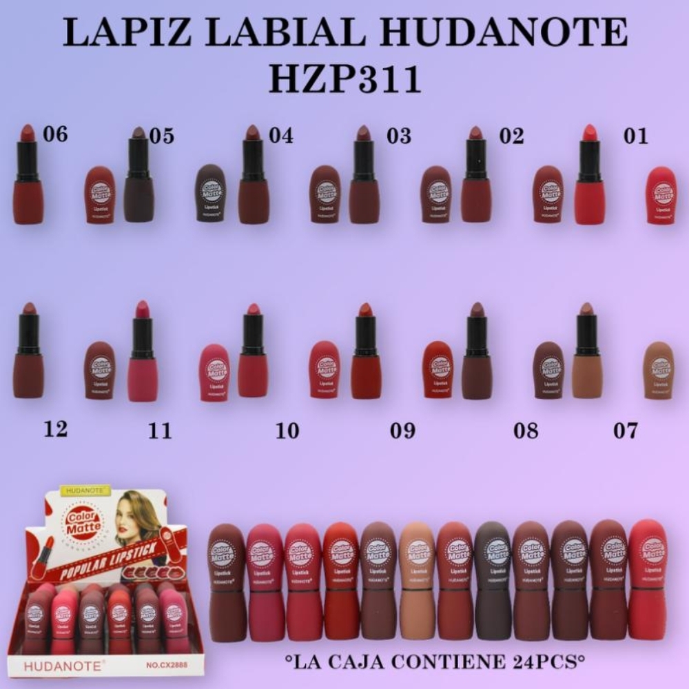 Lápiz labial, 24 piezas/caja
