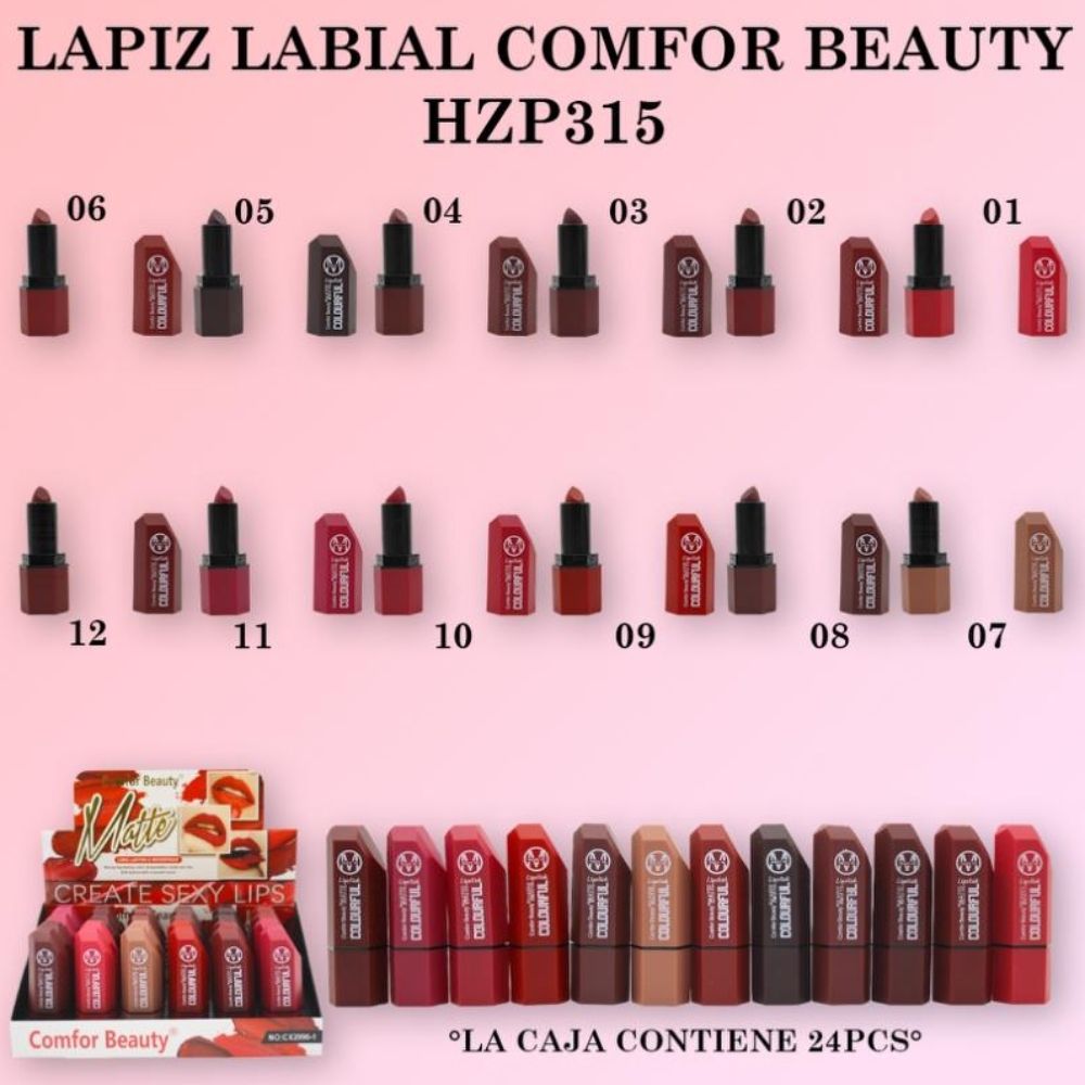 Lápiz labial, 24 piezas/caja