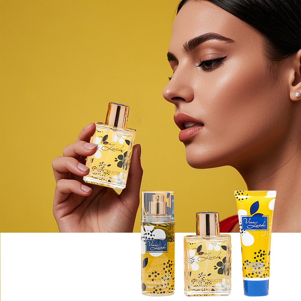 Set de Perfumes para Mujeres - 50 ml de Perfume + 100 ml de Atomizador Corporal + 80 ml de Gel de Baño, Aroma Duradero, Ideal para Uso Diario y Regalos Festivos en Caja de Regalo, Regalos para el Día de la Madre