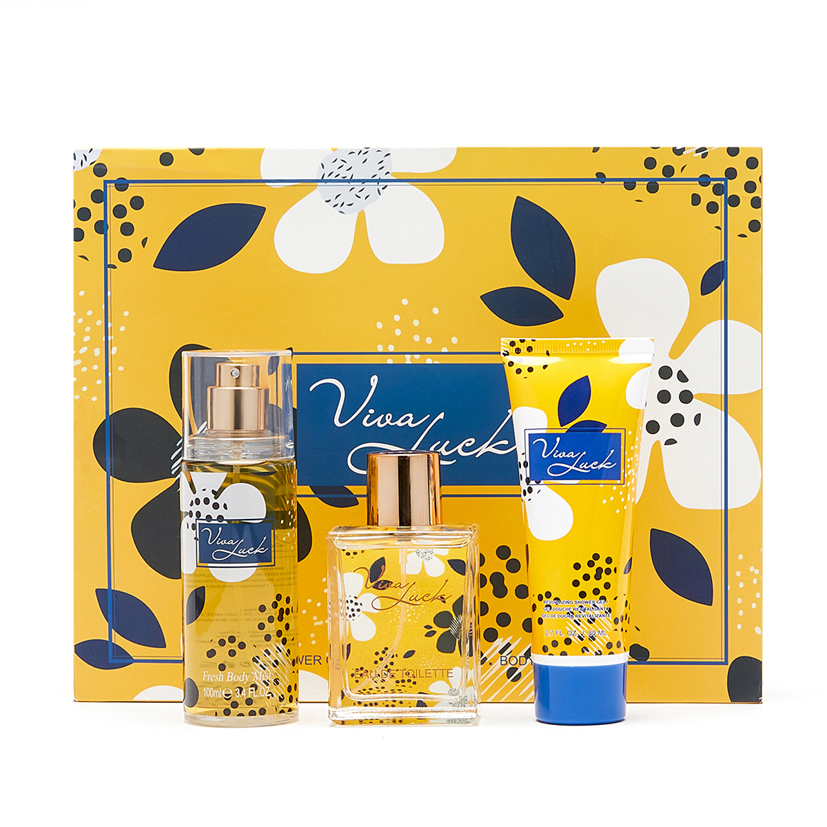 Set de Perfumes para Mujeres - 50 ml de Perfume + 100 ml de Atomizador Corporal + 80 ml de Gel de Baño, Aroma Duradero, Ideal para Uso Diario y Regalos Festivos en Caja de Regalo, Regalos para el Día de la Madre