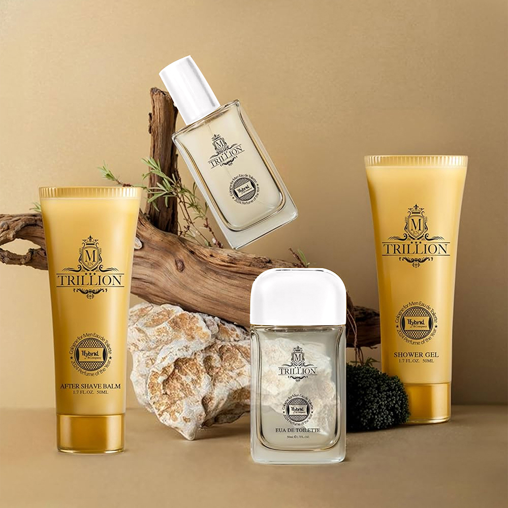 Un set de regalo de 4 piezas para hombre que incluye: spray, perfume, bálsamo post-afeitar y gel de ducha. Portátil y ideal para viajar, es el regalo perfecto.