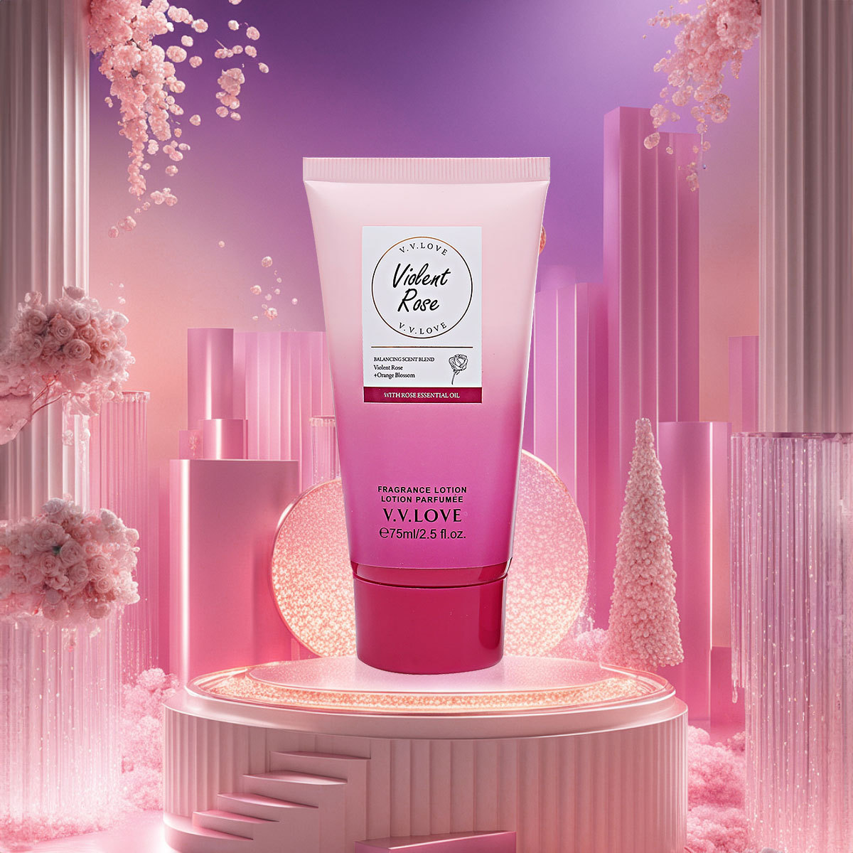 100ml de perfume para el cabello + 90ml de loción corporal + 150ml de spray corporal