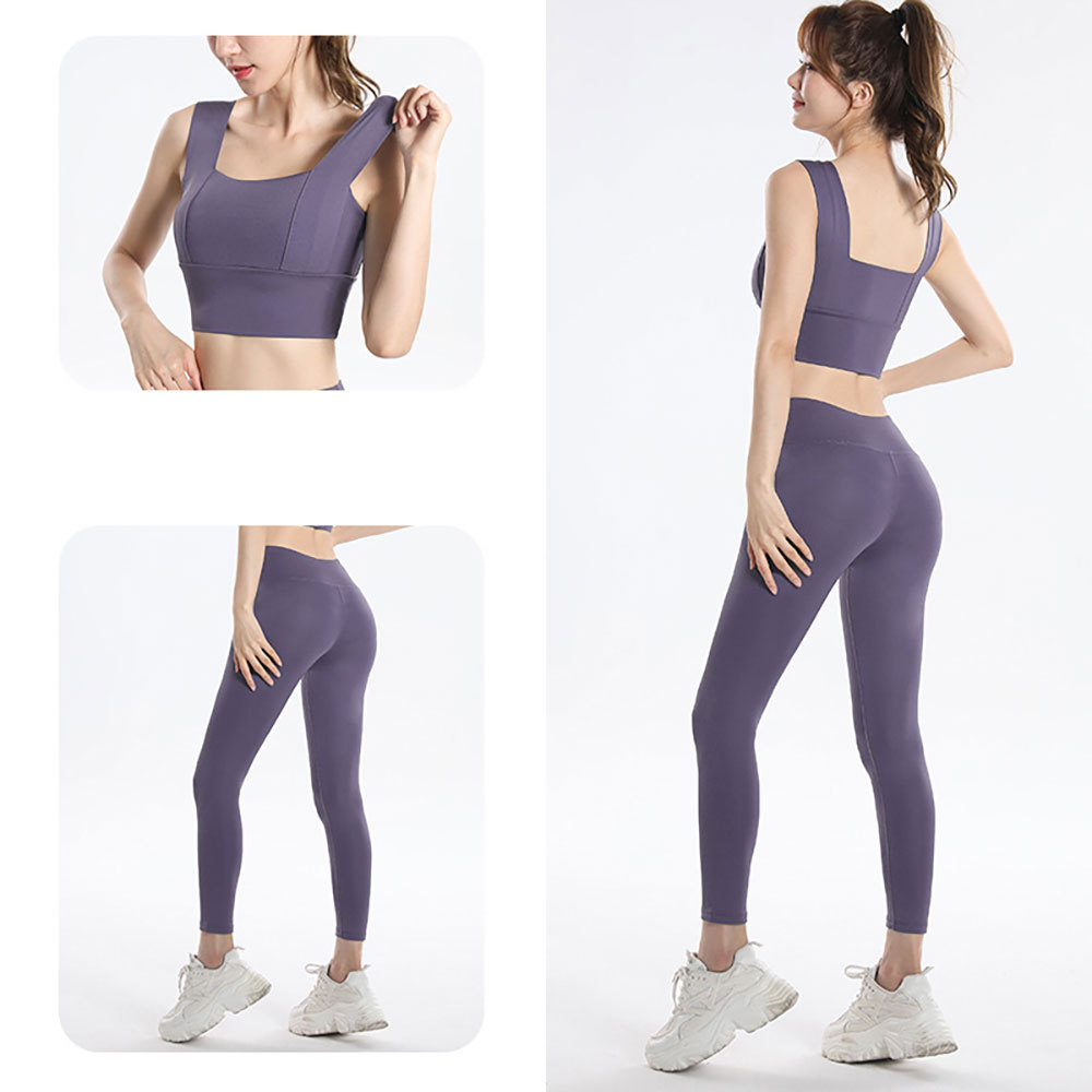 Traje de yoga de manga corta