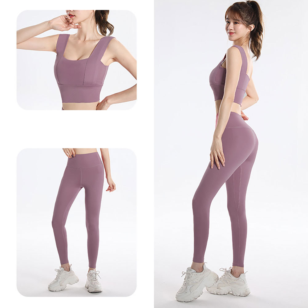 Traje de yoga de manga corta