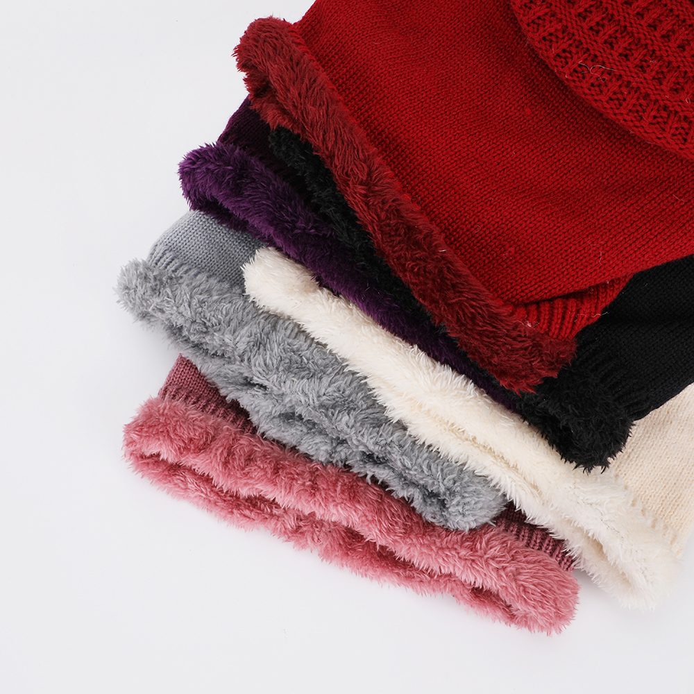 Gorro de punto de invierno.,1 pieza Gorro de invierno para mujer, bufanda con capucha de una pieza, cómodo, cálido y resistente al viento,Adecuado para hombres y mujeres al aire libre, un buen regalo para mamá.