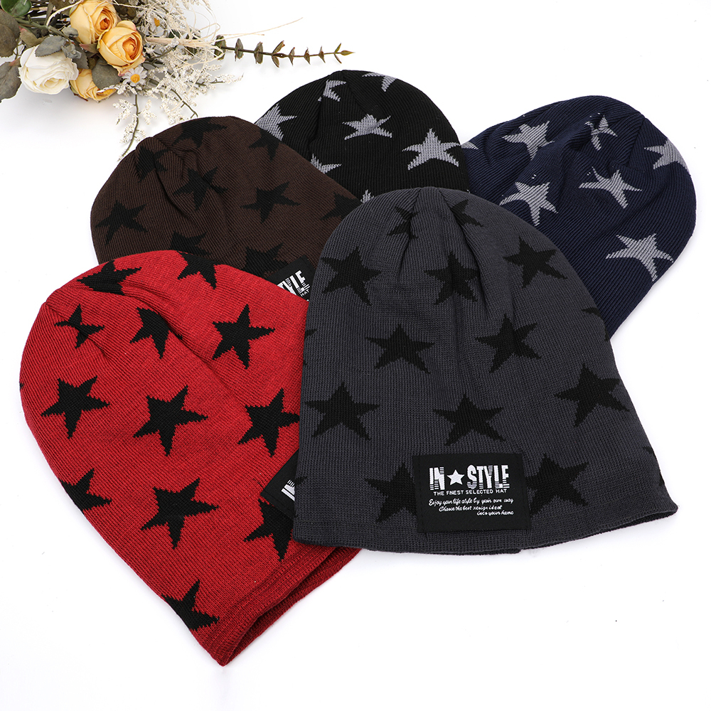 Bufanda y gorra de invierno con gorro de punto cálido y esponjoso para ciclismo al aire libre, gorro de invierno para hombres, gorro de cuello alto