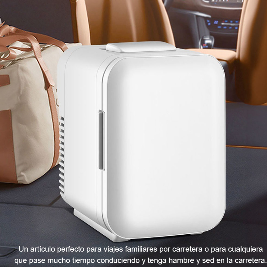 Frigorífico pequeño de 4 litros, doble uso, para coche y hogar.