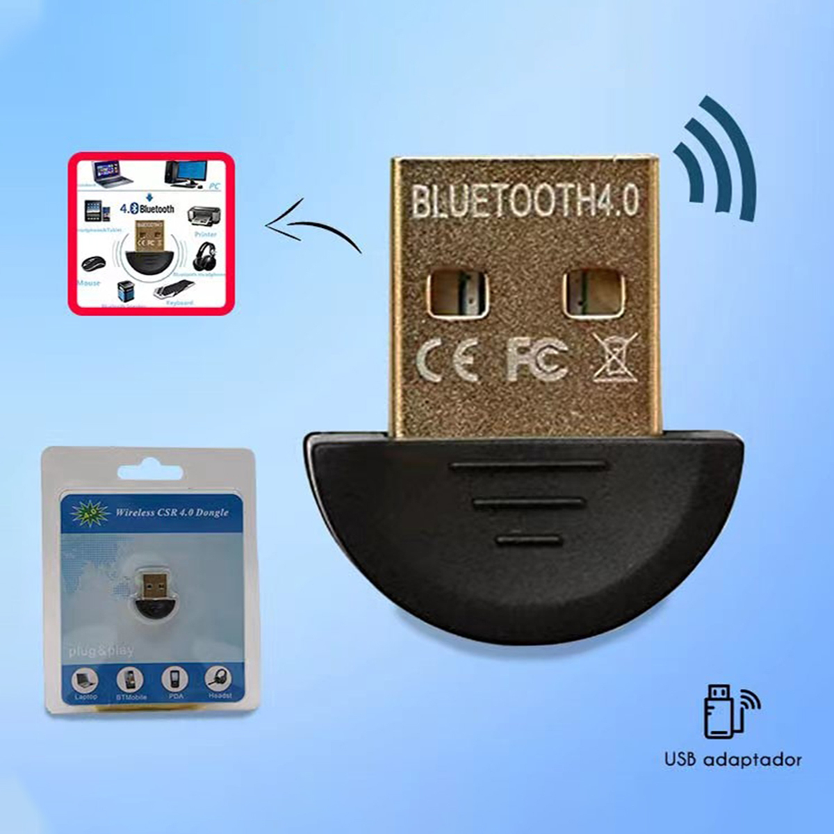 Receptor de auriculares Bluetooth