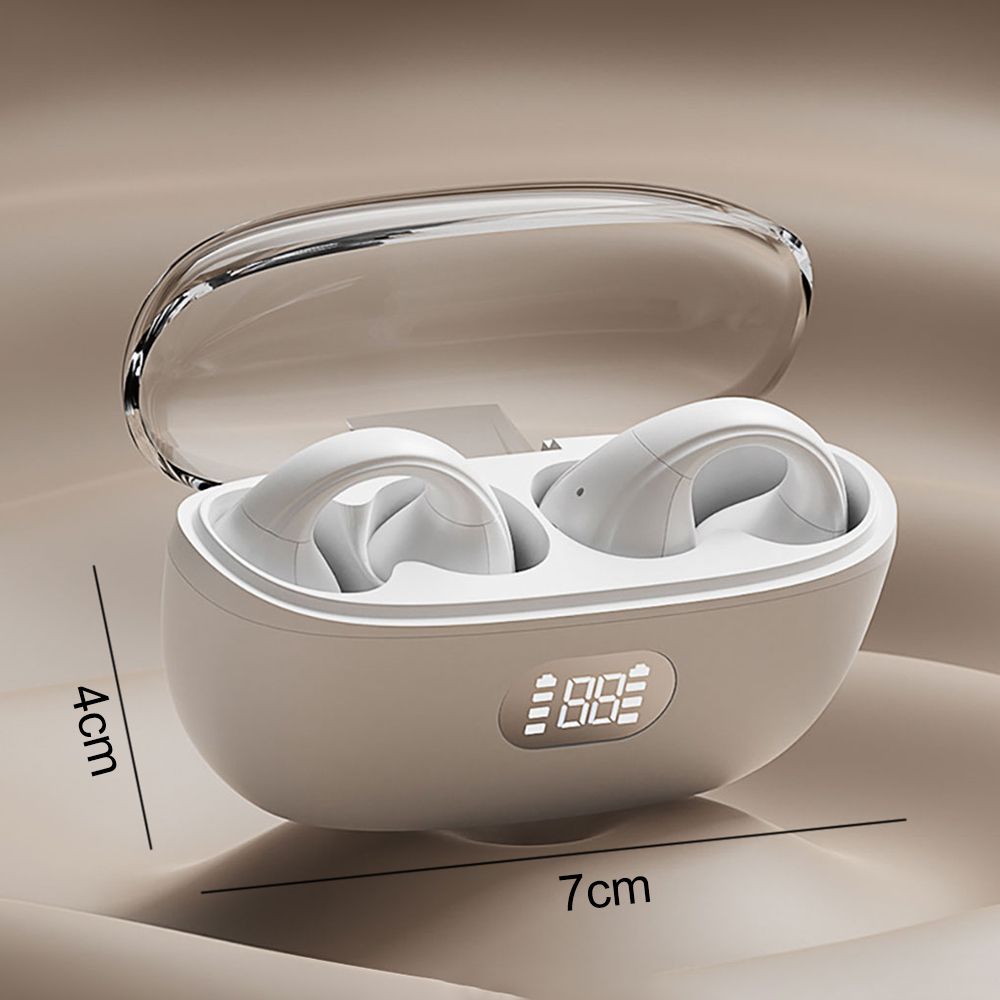 Auriculares inalámbricos Bluetooth, auriculares Bluetooth con clip para la oreja, auriculares con sonido envolvente, batería de larga duración, auriculares inalámbricos adecuados para todo tipo de teléfonos móviles