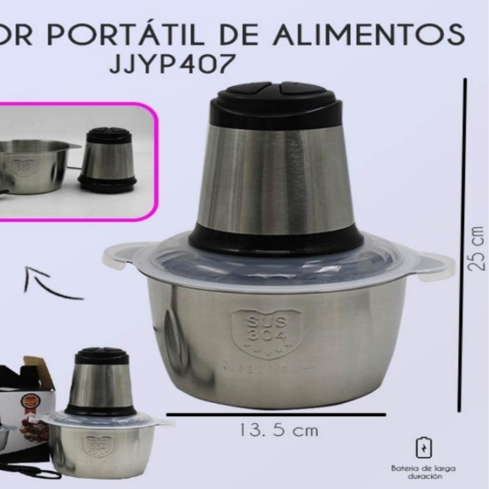 Picadora de carne eléctrica doméstica de 2 l