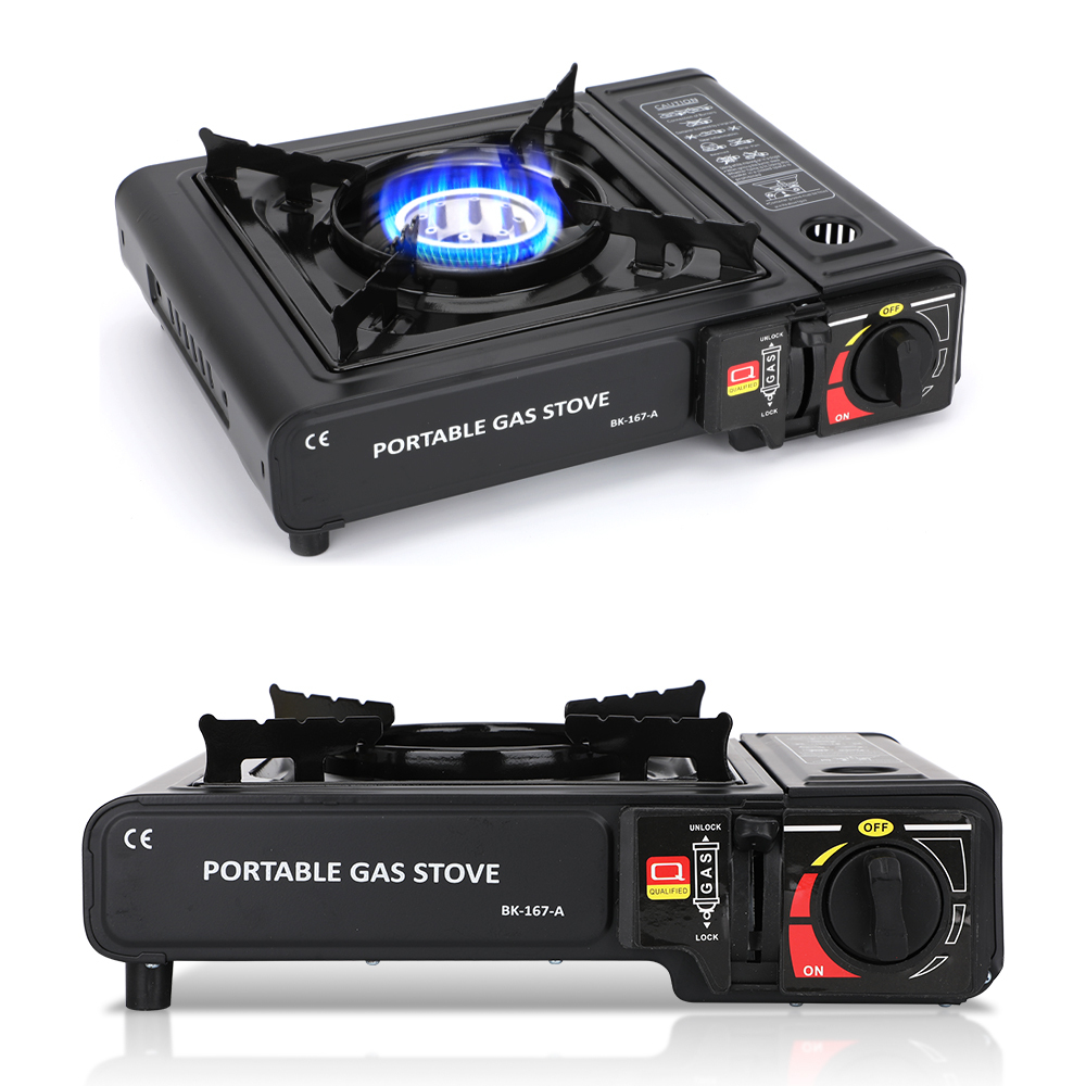 Estufa Gas Portátil,Válvula de control ajustable,Para Exteriores, uso Doméstico, Acampar, Picnic