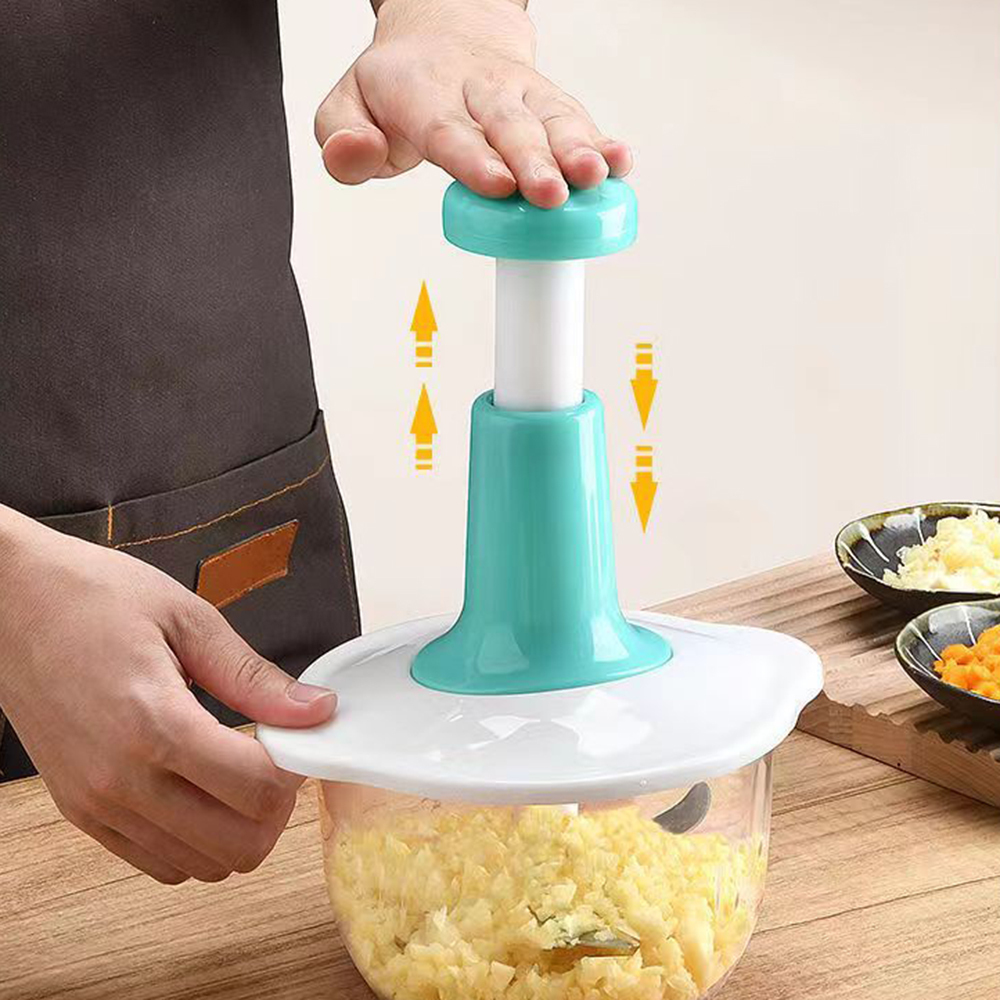 Máquina manual para picar carne, trituradora multifuncional pequeña para uso doméstico en la cocina, trituradora manual de verduras, fácil de limpiar y utilizar, apta para carne, verduras y frutas, regalo ideal