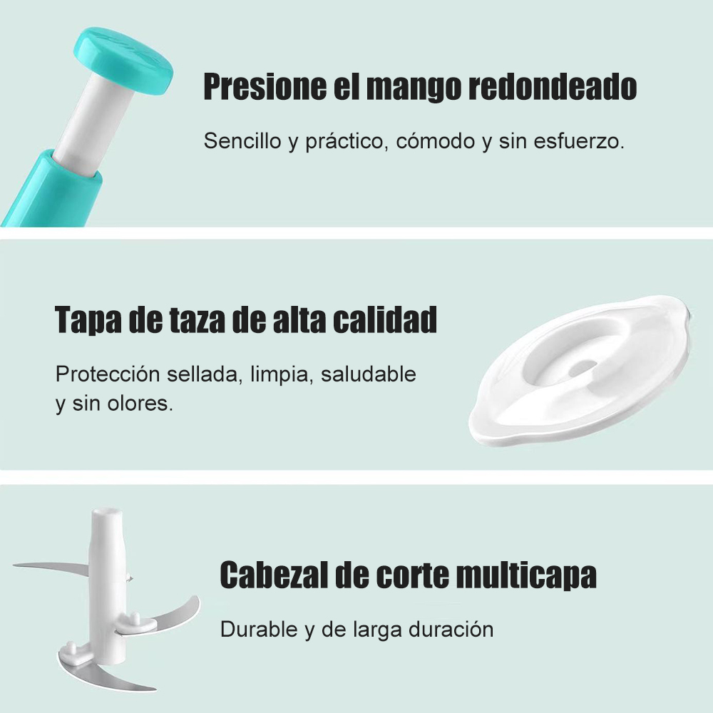 Máquina manual para picar carne, trituradora multifuncional pequeña para uso doméstico en la cocina, trituradora manual de verduras, fácil de limpiar y utilizar, apta para carne, verduras y frutas, regalo ideal