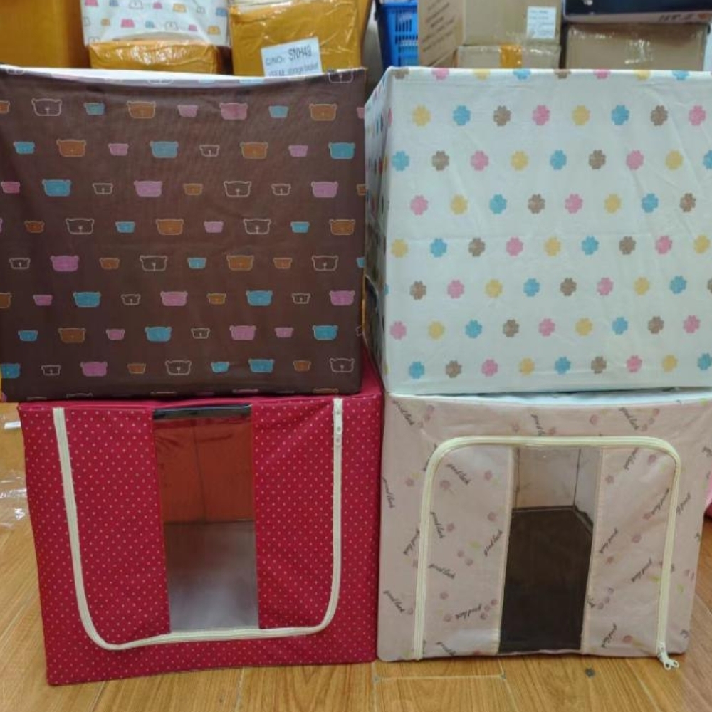 Caja de almacenamiento de tela plegable de 22 L, 40*30*20 cm