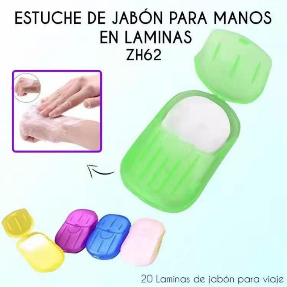 Mini jabón portátil
