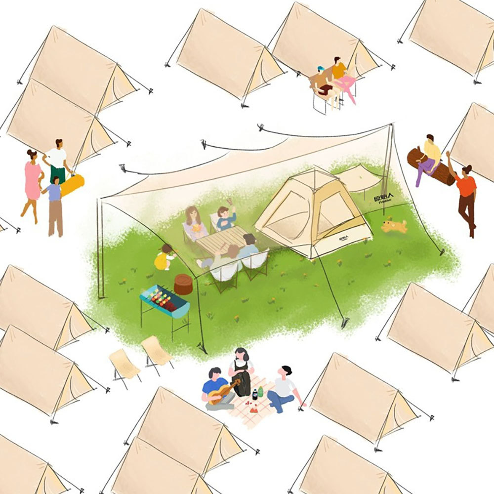 Toldo de pegamento plateado
