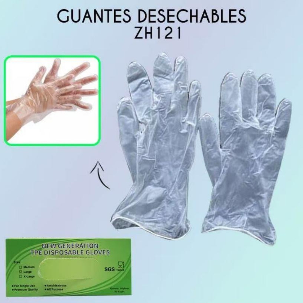 Guantes desechables (100 uds)