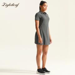 Women‘s Pleated waist Polo Dress