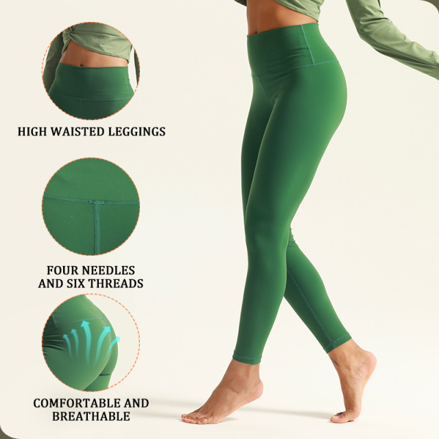 Women Long Sleeve Crop Top Fitness Set