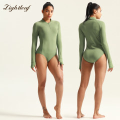 Women Long Sleeve Sports Rompers Jumpsuit