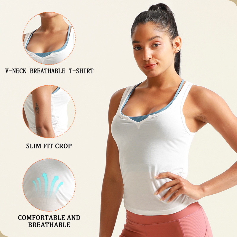 Custom Women Sleeveless Gym Tank Tops
