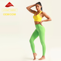 Women High Impact Workout Yoga Bra Leggigns Set