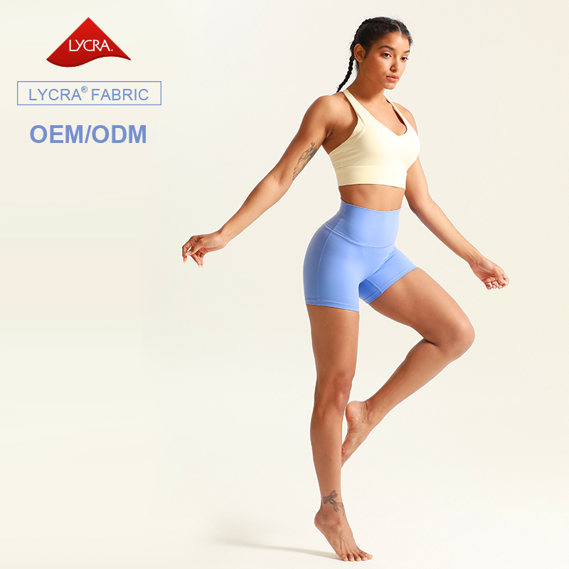 Women's Cross Back Sports Bra & Shorts Set