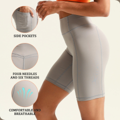 Custom High Waist Yoga Fitness Shorts
