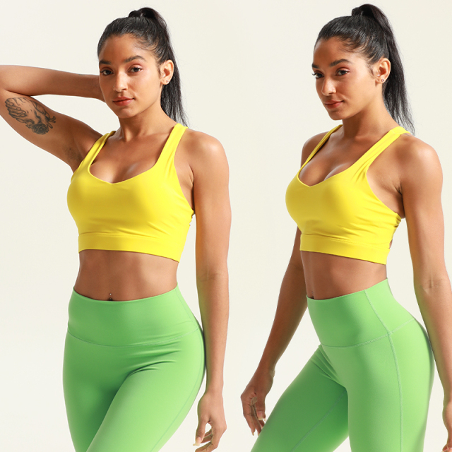 Women High Impact Workout Yoga Bra Leggigns Set