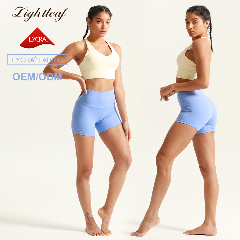 Women's Cross Back Sports Bra & Shorts Set