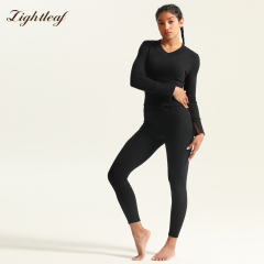 Women Long Sleeve Workout Gym Cropped Top