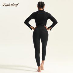 Women Long Sleeve Workout Gym Cropped Top