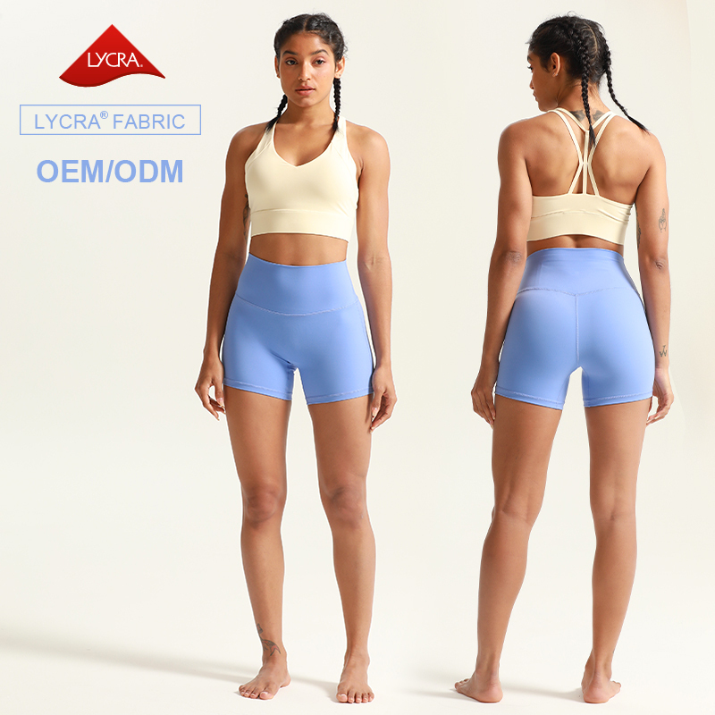 Women's Cross Back Sports Bra & Shorts Set