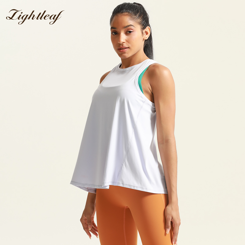 Ladies' Back-Slit Knottable Quick-Dry Tank Top