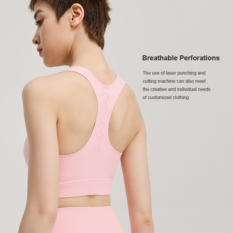 Custom Logo Bonded Technology Activewear Yoga Pilates Bar High Support Sports Bra