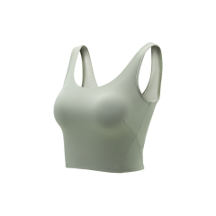 Bella Custom Low Neck Sports Tank – High Elasticity, Minimalist Comfort