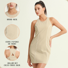 Vent-Back Cutout dress