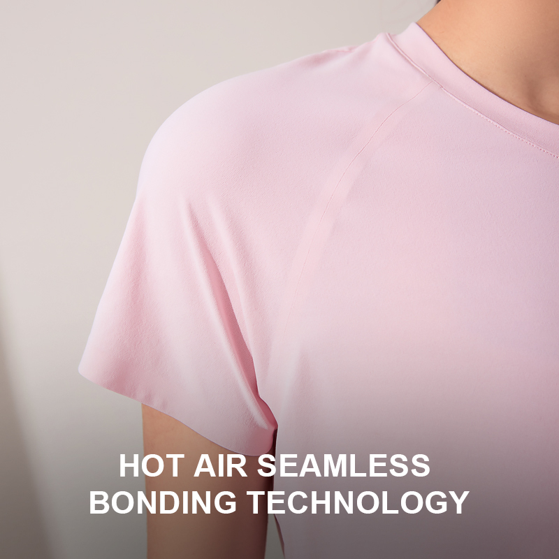 Women's high elastic simple short sleeve
