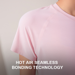 Women's high elastic simple short sleeve