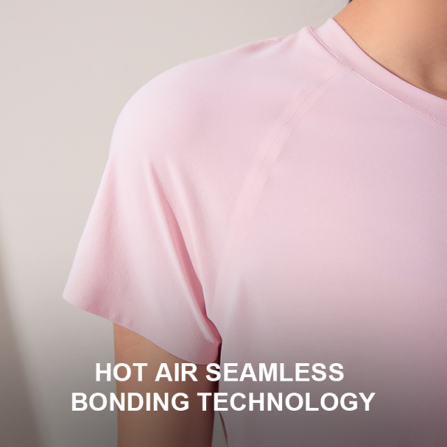 Women's high elastic simple short sleeve