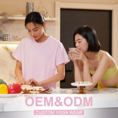 Women's high elastic simple short sleeve