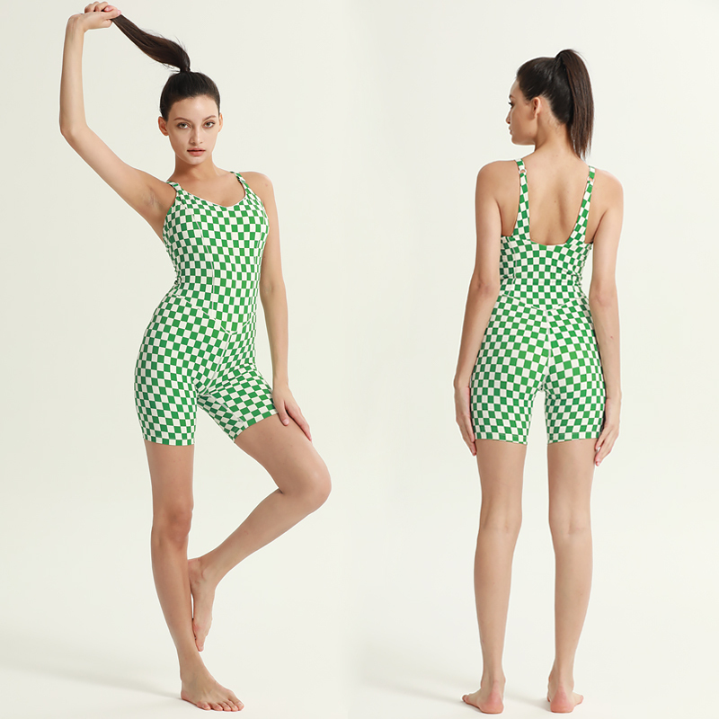 Women's  Printed Backless Spaghetti Strap Romper